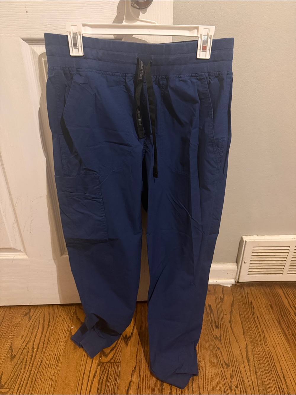 Carhartt Navy Cargo Drawstring Scrub Pants